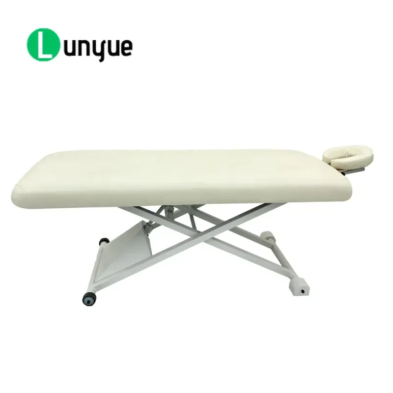 Electric Reclining Massage Beauty Bed Height Adjustable Iron Frame Luxury Modern Spa Furniture for Hospital Mall