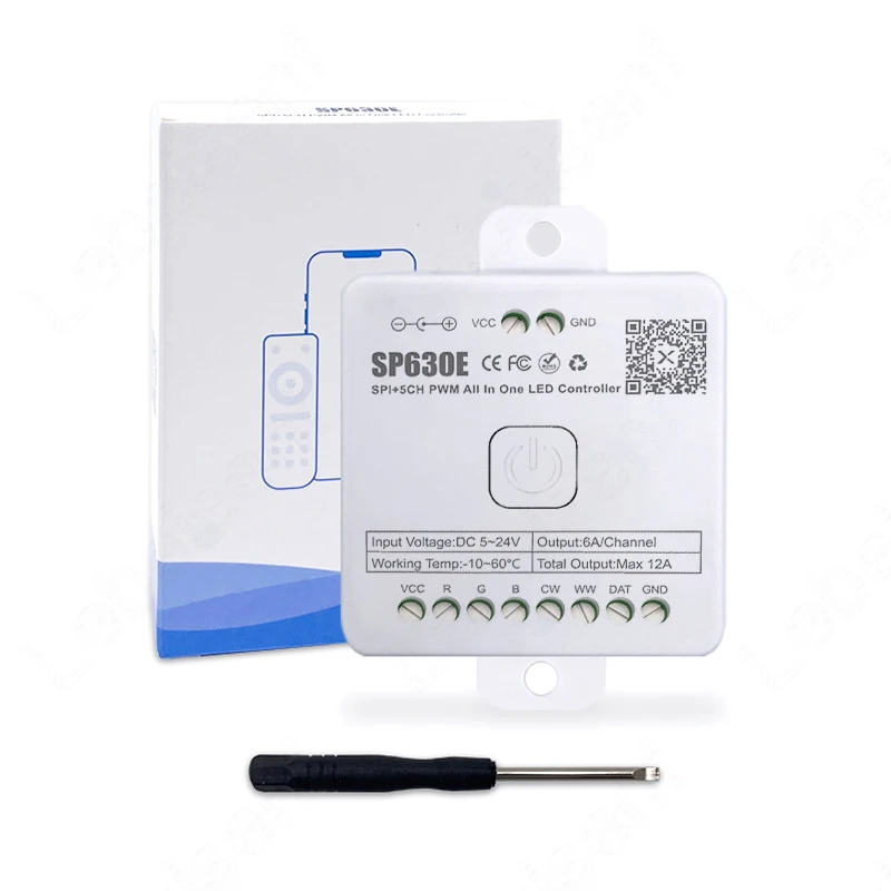 SP630E 5CH LED Controller for WS2812B RGBW CCT