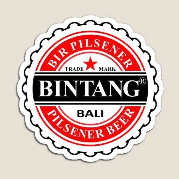 Bintang Bali Indonesia cerveza imán decoración niños magnético bebé titular pegatinas lindo divertido juguete niños colorido hogar