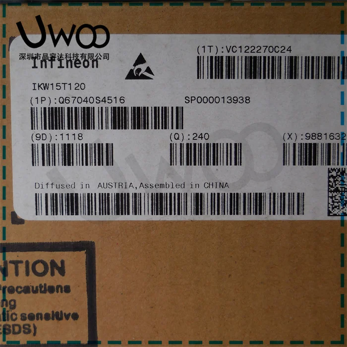 100%Original New IKW15T120 K15T120 15A 1200V IGBT TO-247  IKW30N60 K30N60 TO-247 IGBT 30A 600V