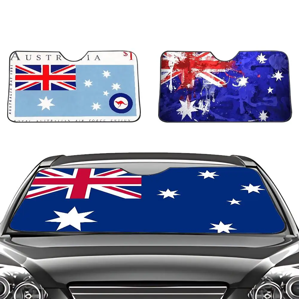 A-Australian Flag Car SunShade Windscreen Cover Shade Car SunShade UV Rays Car Sun Visor Protector