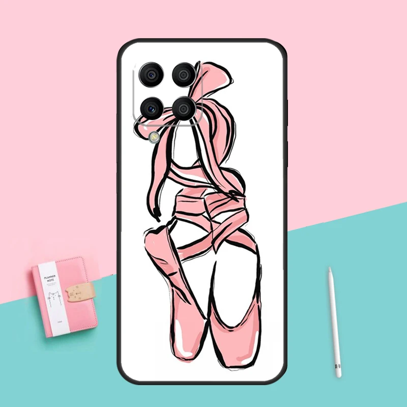 أحذية الباليه لسامسونج غالاكسي M53 M33 M32 M16 M06 M12 M55 M15 M35 M14 M34 M54 M11 M21 M31 M13 M52 حالة