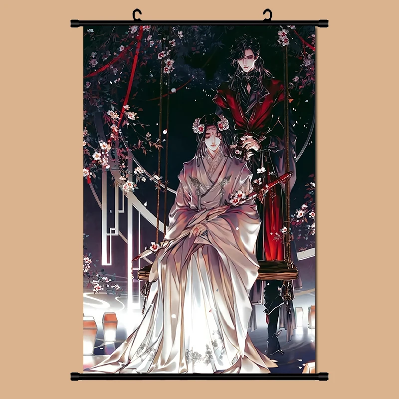 

Heaven Official's Blessing Tian Guan Ci Fu Xie Lian Hua poster Fabric Wall Scroll Home Decor Anime Poster 20*30cm Gifts Cosplay