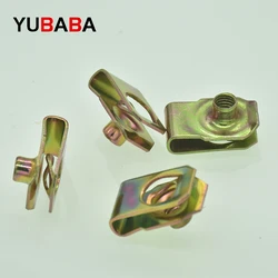 Q312 Spring Nuts M4 M5 M6 M8 M10 U-Type Fasteners Nut with Thread  Reed-Nuts for Car Motorcycle ATV