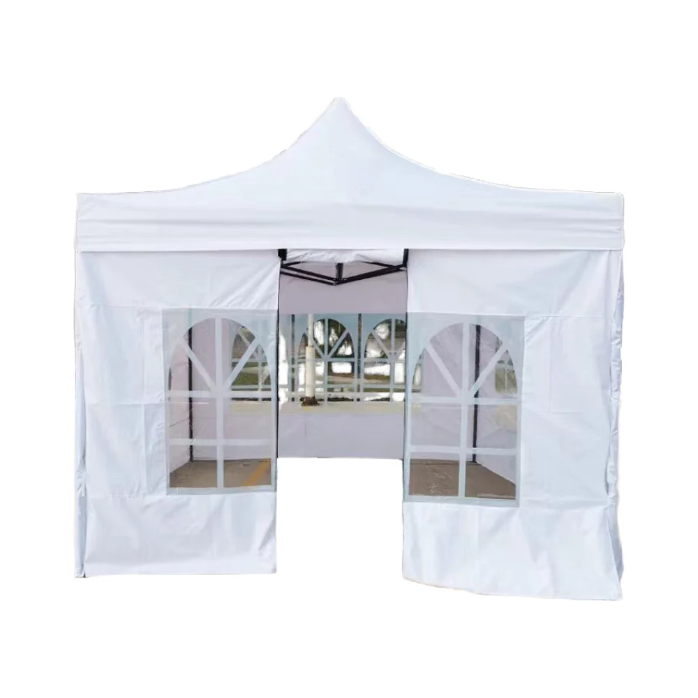 Pavilion Outdoor Activity Tent 3*4.5 Meter Iron Oxford Fabric Waterproof All Seasons Folding Awning Square