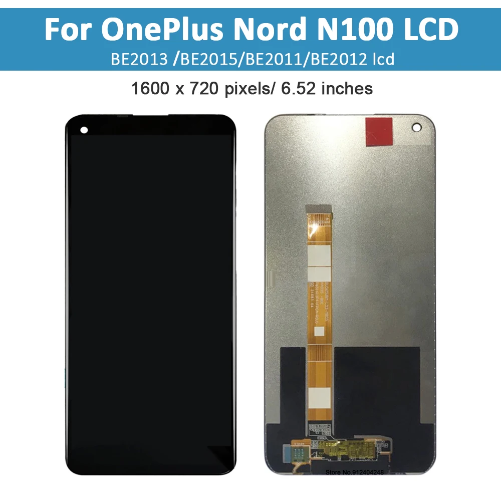 Original Display For OnePlus Nord N100 LCD Screen Touch Panel Replace For One Plus BE2013 BE2015 BE2011 BE2012 LCD with frame