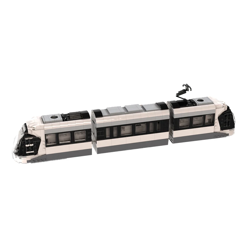 High-speed Bullet Locomotive Building Blocks Kansas City Streetcar With Motor Model Bricks Toys DIY Popular Kid's Puzzle Gifts