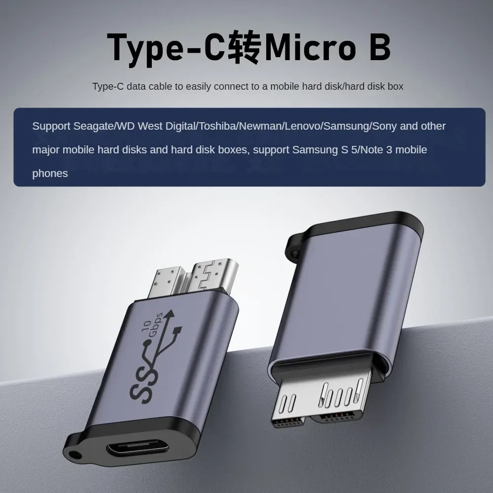 USB A/C to Micro B 3.0 Adapter 10Gbps Super Speed Data Sync Converter For Macbook Pro Samsung HDD SSD Type C to Micro B Adapter