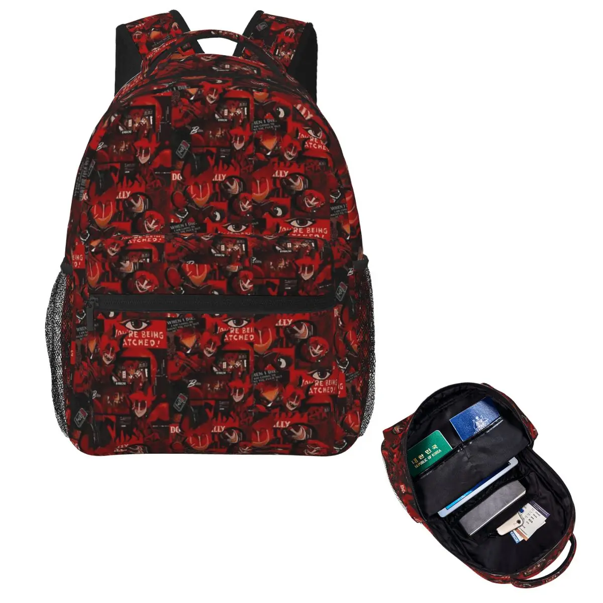 

Alastor Error Backpack Hot Sale Daypack Large Capacity Boys Girls BookBag School Bag Shoulder Bags for Men Women