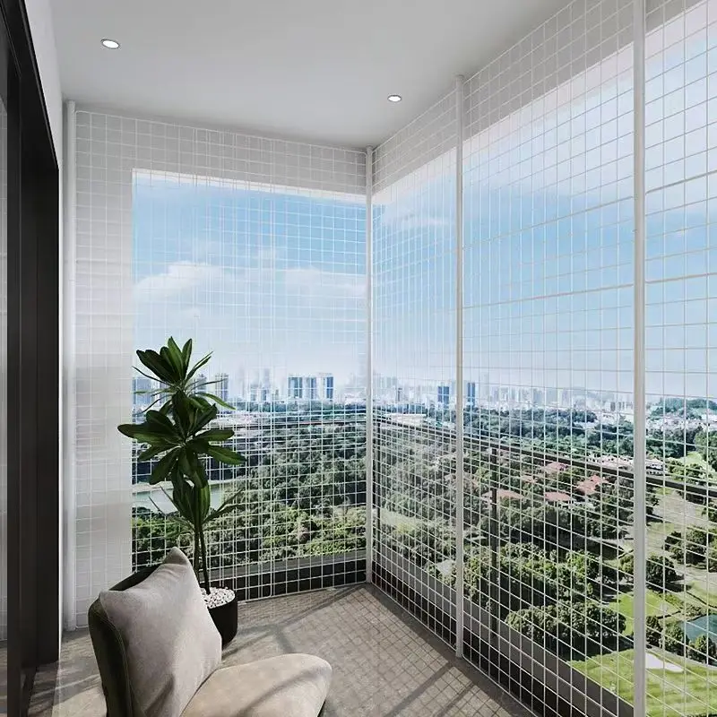 

Balcony protective cat fence