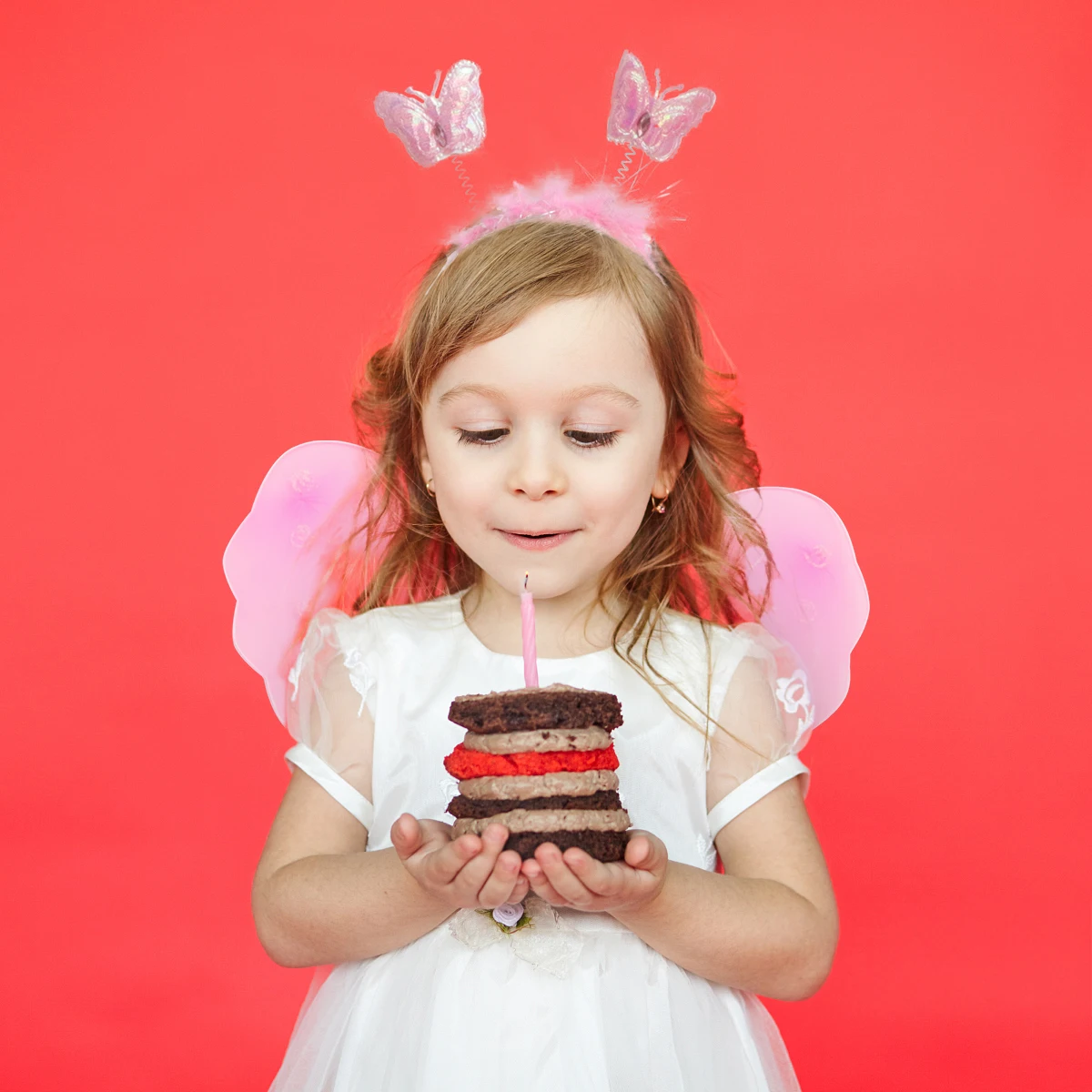 

1 комплект, набор крыльев бабочки, материал премиум-класса, удобные гибкие наряды феи, костюм на Хэллоуин для девочек, школьное платье на день рождения