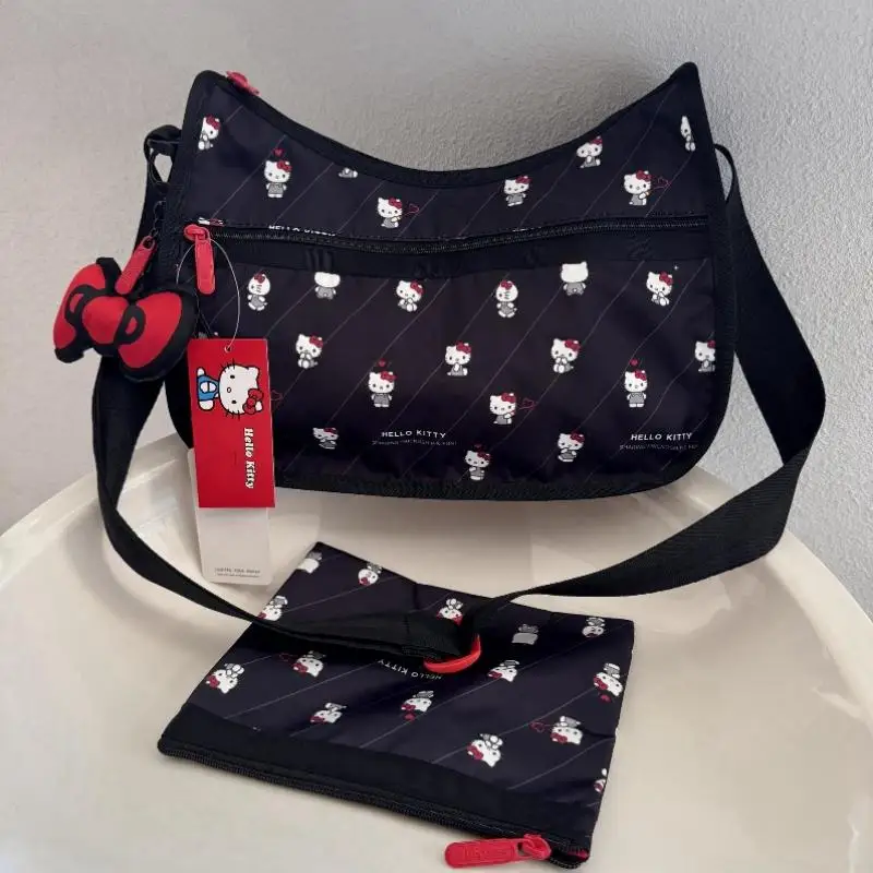 Sanrio Hello Kitty наклонная сумка на плечо модная сумка на плечо для мамы и ребенка посылка с героями мультфильмов большая емкость для хранения подарков для девочек
