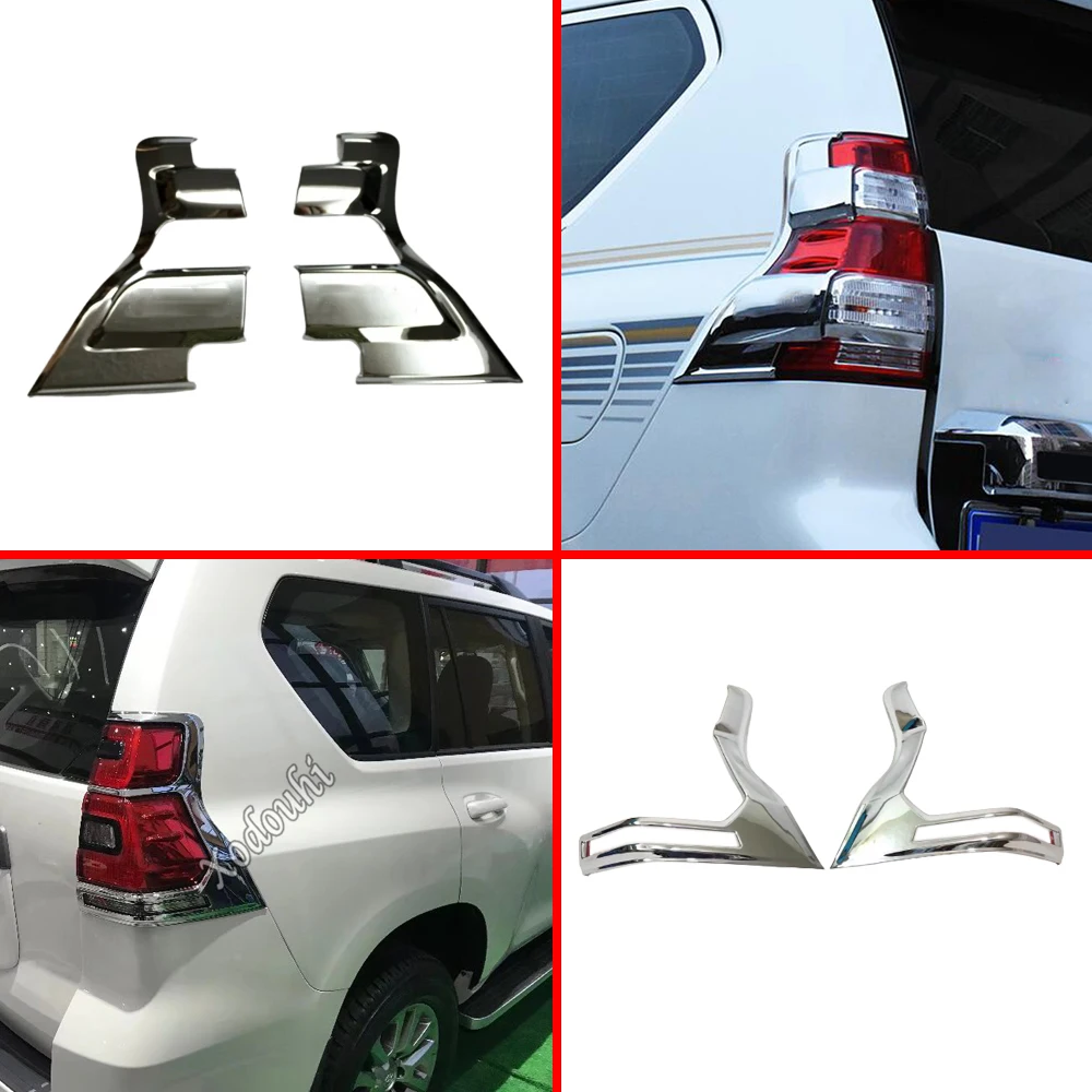 

Car Cover Trim Stick For Toyota Prado FJ150 2010 2011 2012 2013 2014 2015 2016 2017 2018 2019 Tail Rear Light Lamp Frame Eyebrow