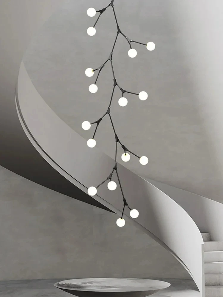 

Люстра для лестницы, подвесные лампы для потолка, подвесная потолочная лампа для гостиной, чердак, лестница, освещение, стеклянный подвесной светильник