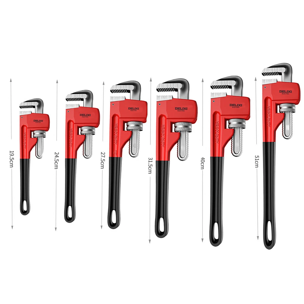 8/10/12/14/18/24 INCH Adjustable Pipe Wrench Quick-Open Spanner Durable Plumbing Tool for Pipe Repair Nut Removal