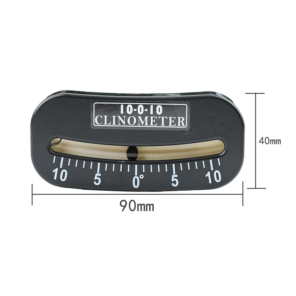 ETOPOO 10-0-10 Inclinometer Mini Protractor Gauge Ship\'s Route Inclinometer for Modern Boats Mounts