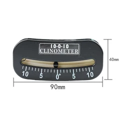 10-0-10 25-0-25 45-0-45  Inclinometer and Tilt Gauge Glass Tube Inclinometer slope protractor angle meter