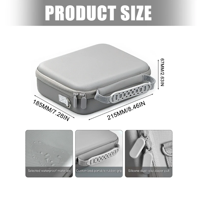F3MA Camera Carrying Case for LunaPro, Hard EVA and PU Shell with Interior Meshes Pocket, Top Handle, and Removable Shoulder
