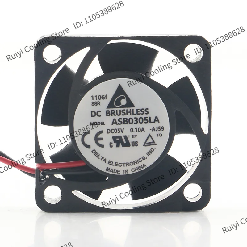 Delta 12V 24V 48V DC 5V 0.10A AC EC 3010 30X30X10MM 3CM notebook speed measurement Ultra-quiet miniature ASB0305LA cooling fan