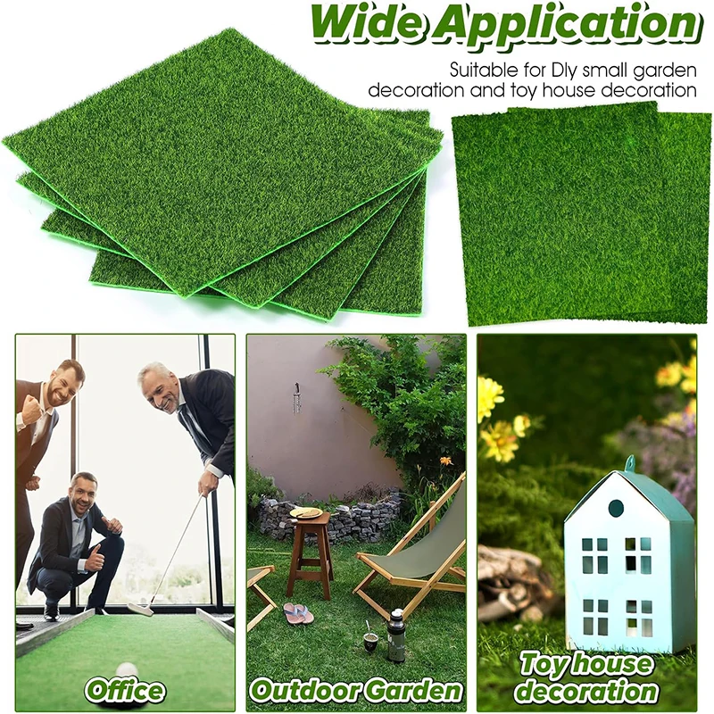 Prato simulato Muschio Erba artificiale muschio falso Succulente Microlandscape Materiali decorativi fai da te Nufo floccato