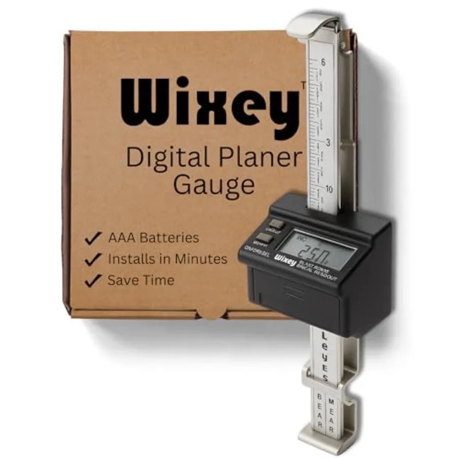 Digital Planer Gauge Electronic Digital Readout and Thickness Measuring Tool Accurate Calibration and Digital Dimensions Perfec