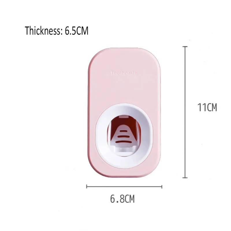 Dispenser automatico di dentifricio spremiagrumi dentifricio spazzolino antipolvere supporto per montaggio a parete supporto per accessori da bagno