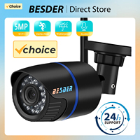 BESDER ICSEE 2MP P2P Wifi IPCamera Audio Recording IP Camera Wireless Wired Alarm CCTV Bullet Outdoor With SD Card Slot Max 128G