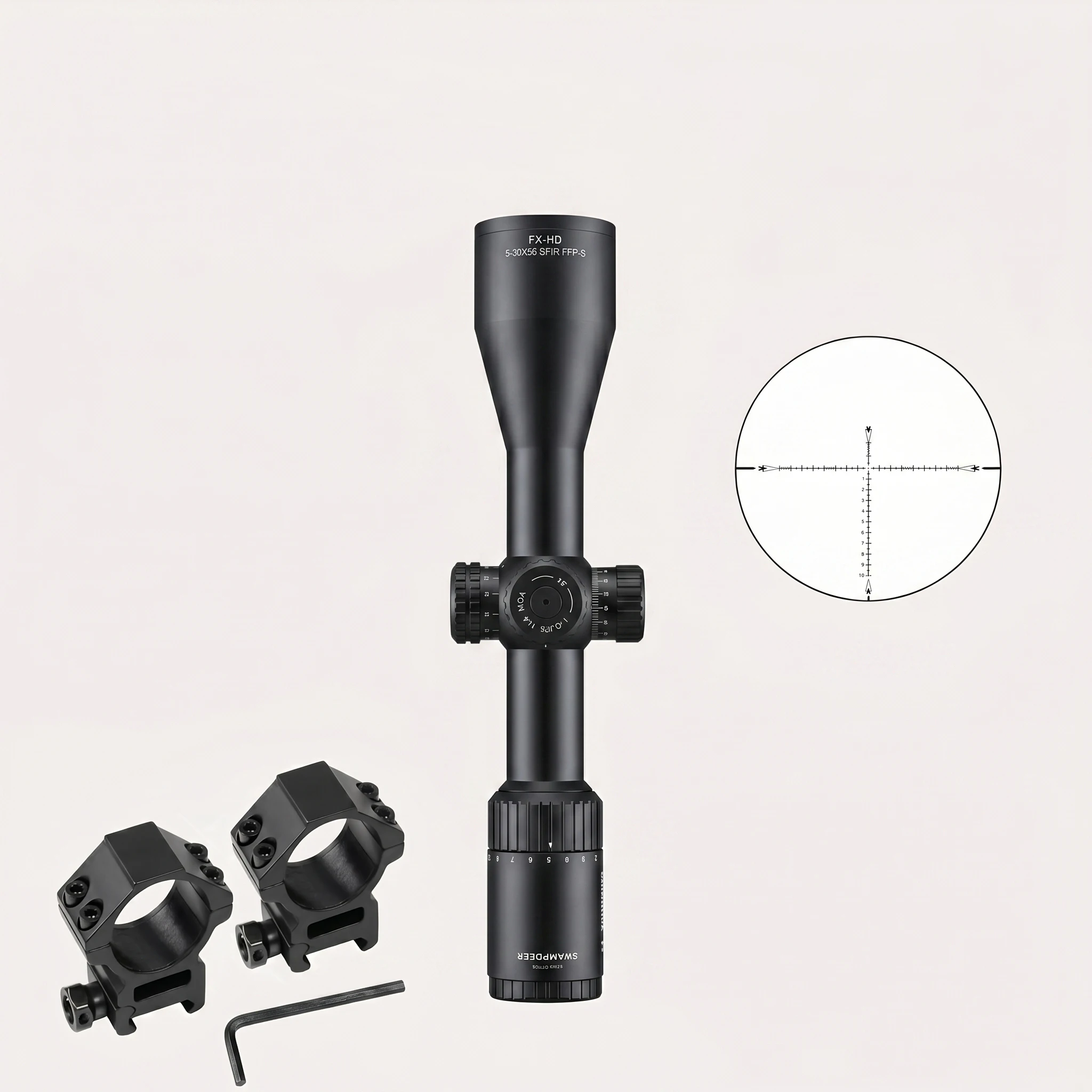 

SWAMPDEER FX HD ZERO STOP 5-30X56SFIR FFP Tactical Telescopic Sight Hunting Riflescope Airsoft Shooting Sporting Rifle Scope