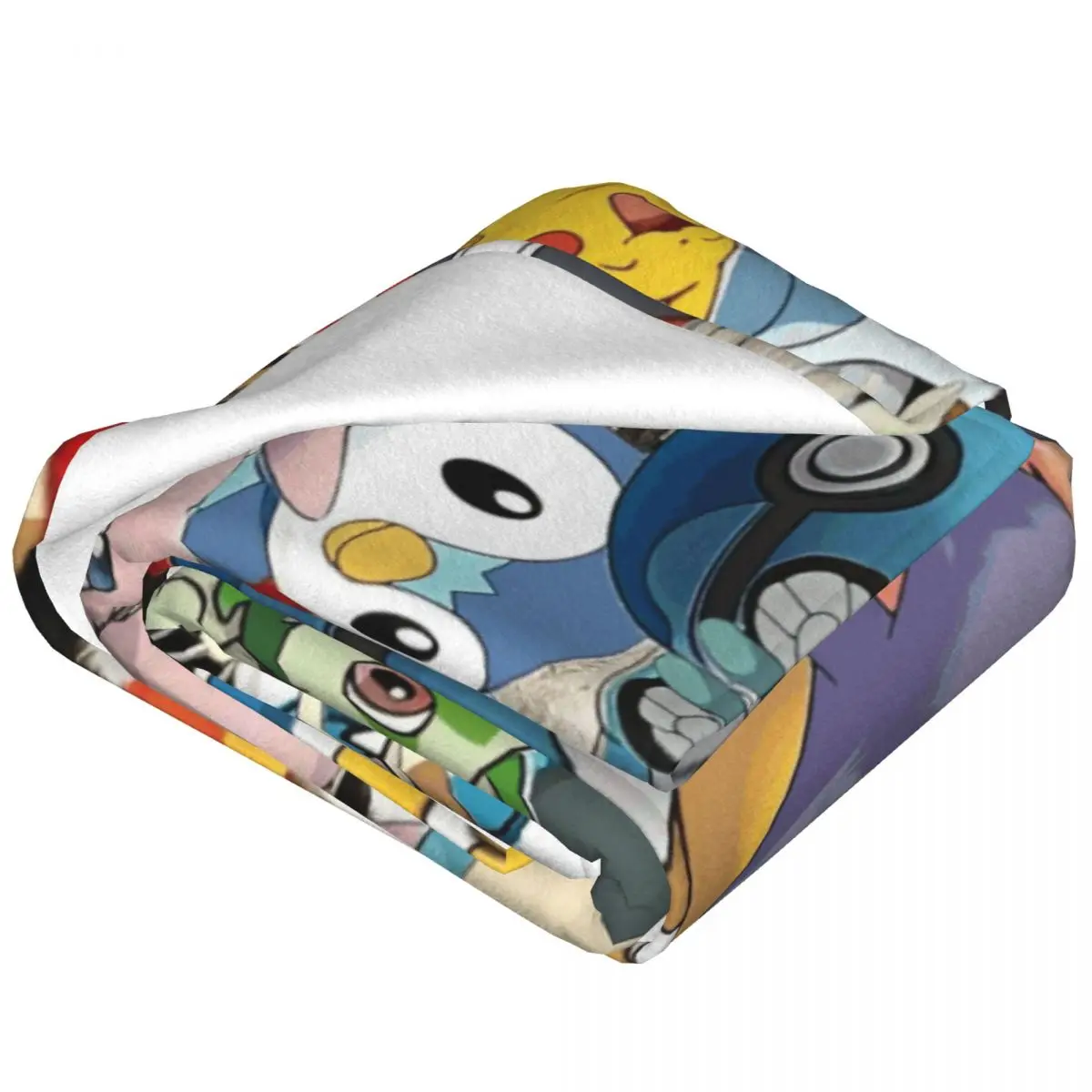 Mantas Pokemoned de dibujos animados de Anime, manta cálida Vintage peluda para el hogar y el verano