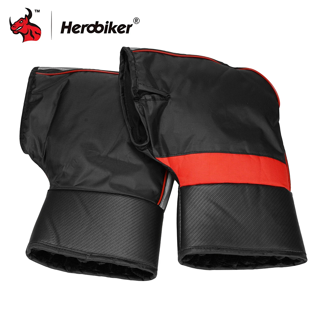 

1 Pair Of Motorcycle Handlebar Covers For Rain And Winter Warmth Gloves For Motorcycle Scooter Protection Thick Warm Grip Covers