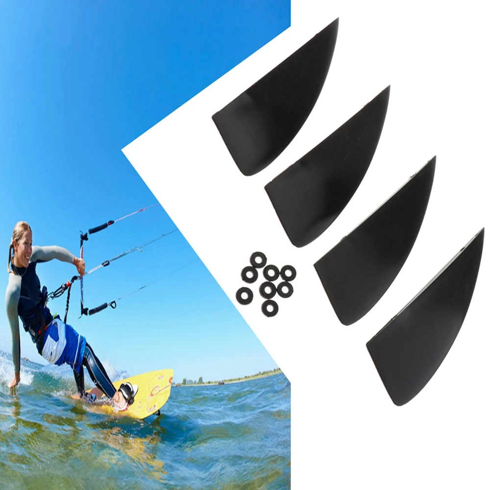 4 Pçs/set Fin para Kiteboarding Fin Kitesurf Kite Board Flyling Prancha de Surf Fin