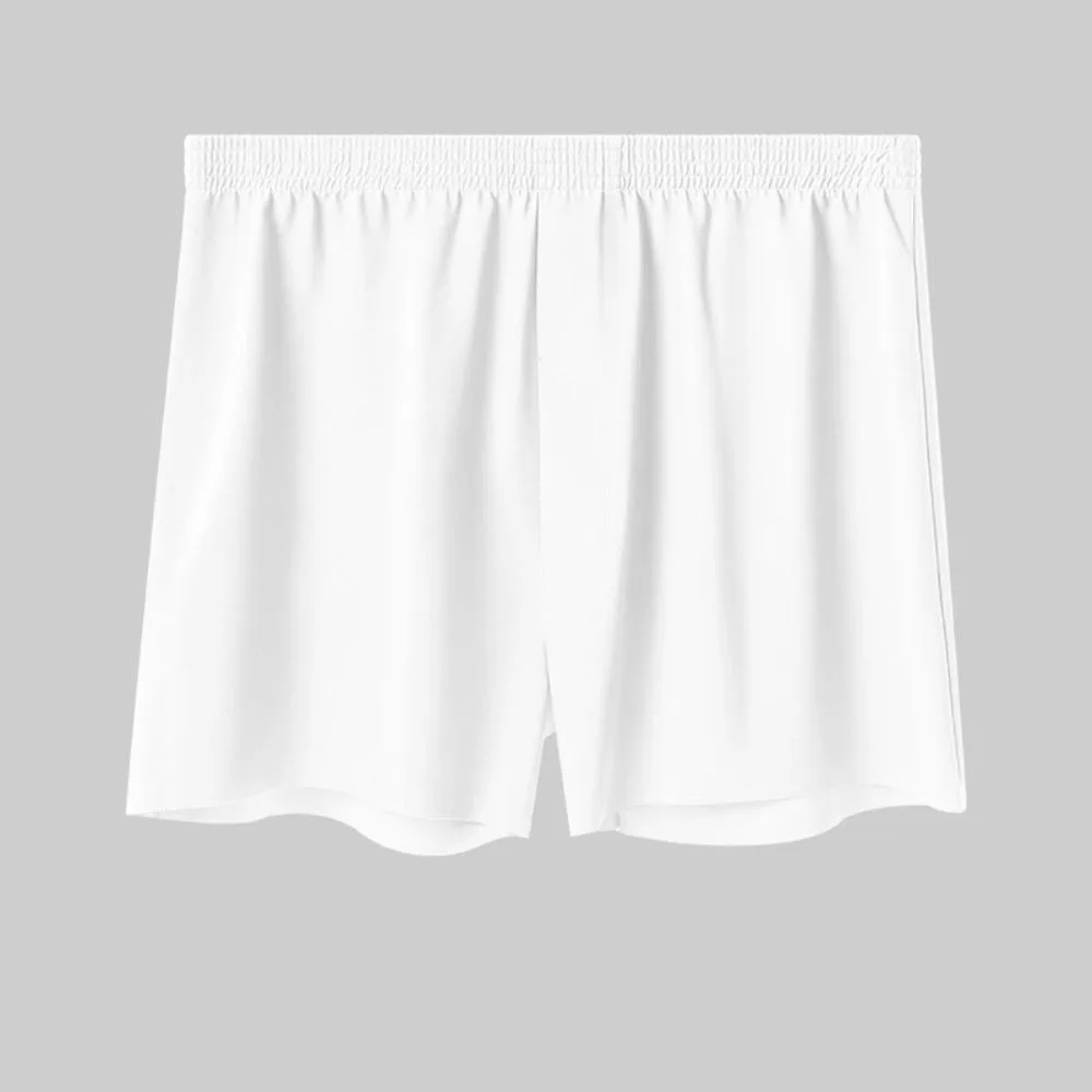 

3Pcs Comfortable Ice Silk Men's Flat Panties Mid Waist Large Size Thin Boxers Shorts Underpants Seamless Men's Underwear Gifts