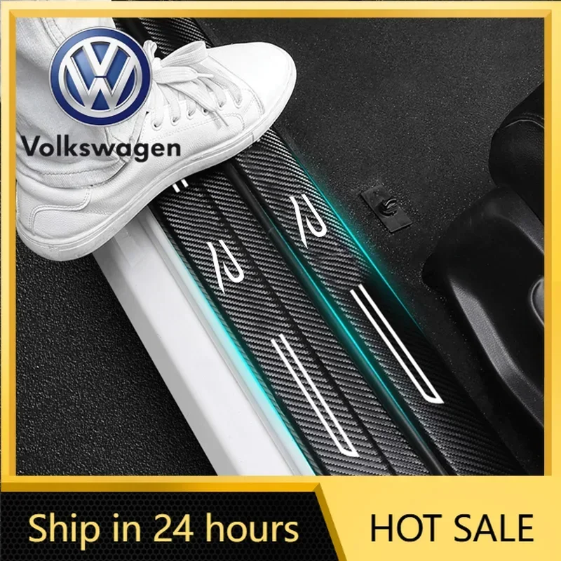 

Защитная накладка на порог двери автомобиля для VW Volkswagen Jetta MK5 Golf, а также для Volkswagen R LINE Polo BORA GTI Golf Jetta Tiguan Touran Pass