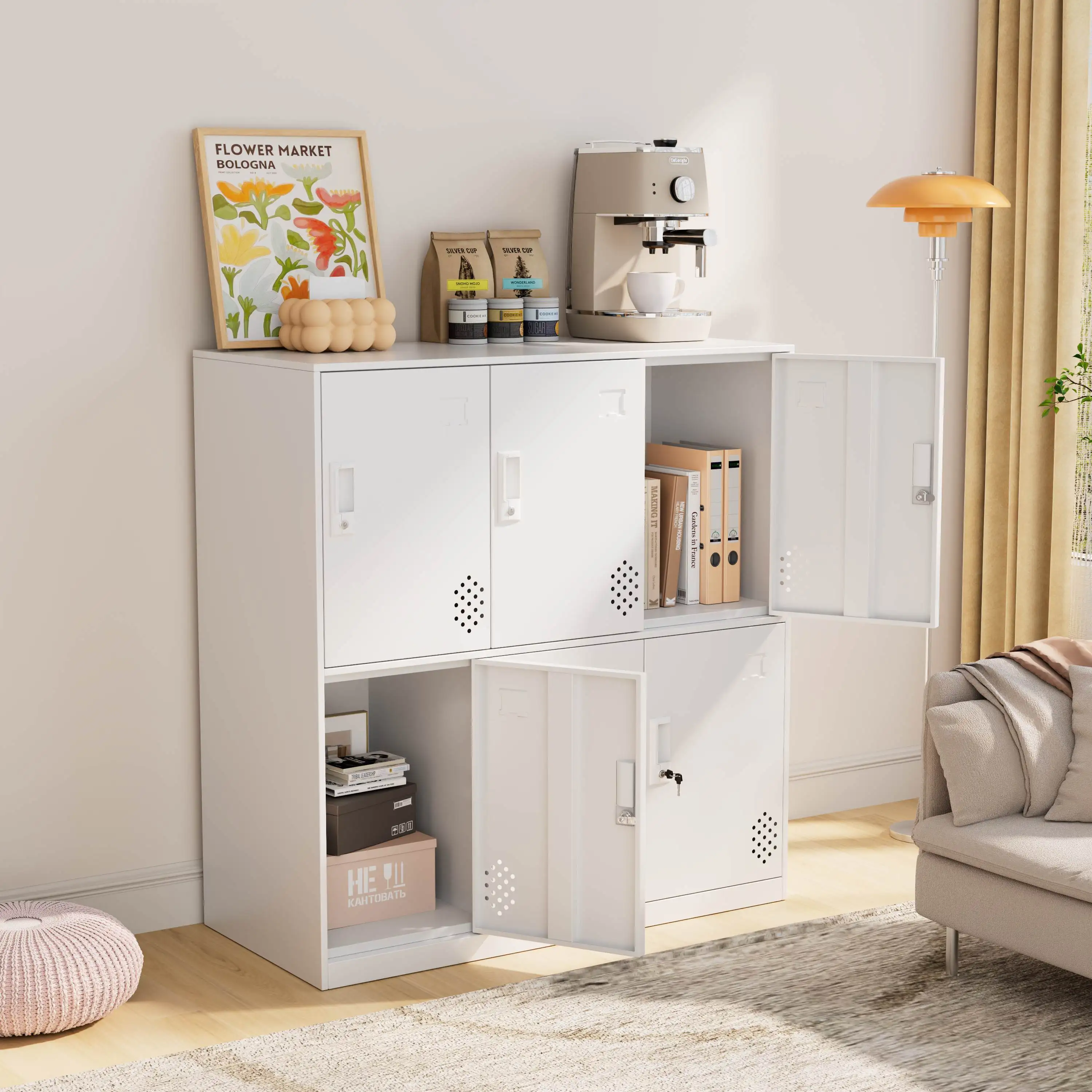 

bn6 Door Steel Storage Locker Commercial Modern Metal File Cabinet%