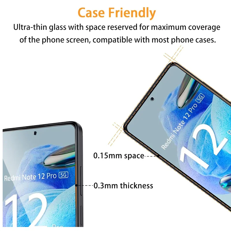 3 Piezas Vidrio Templado para Xiaomi Redmi Note 9 10 11 12 8 Pro Protector de Pantalla Redmi Note 9S 10S 11S 9A 9C 12C 13C 9T 10T 8T Vidrio 5