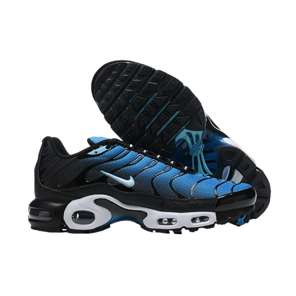

Nike Original Air Max Plus Tn Men Fashion Versatile Anti-slip Wear-resistant Sports Running Shoes Blue on Black DM0032-402
