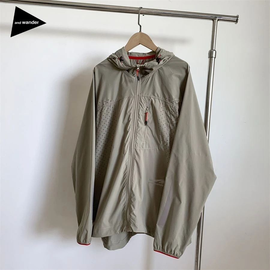And Wander Mountain Outdoor Hooded Coat,Lightweight Waterproof 3M Reflective Sun Protection for Trail Running