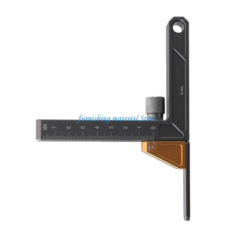

Y5GD Inch/Metric Scale Aluminum Router Table Height Gauge Measuring Instrument Height Gauge Woodworking Measurement Tool