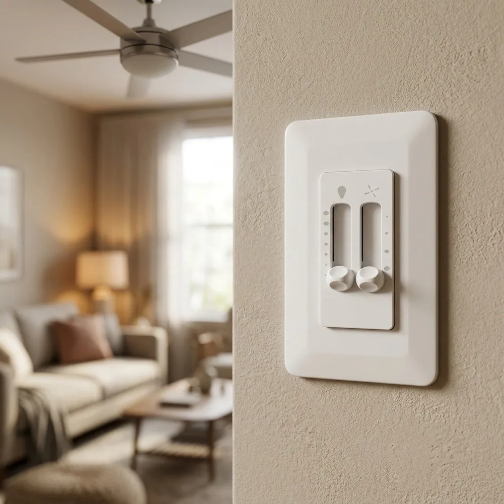 For Creating Perfect Ambiance White Ceiling Fan Controller Wireless Fan Control System Wall Mounted Fan Regulator