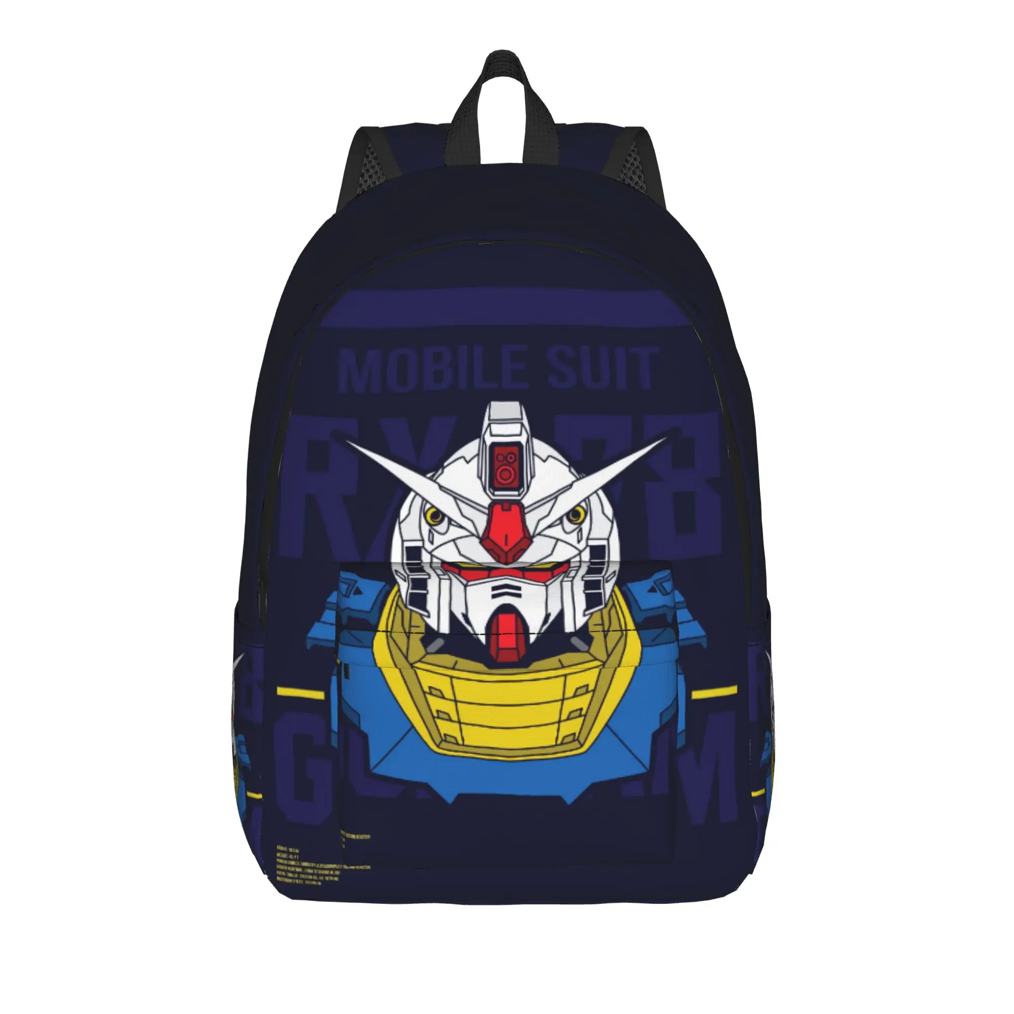 

Gundam Bookbag Back to school season RX 78 2 (5) Sturdy Shoulder Backpack
