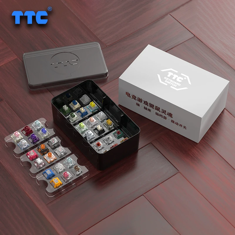 TTC 36 Switch Tester Rabbit Switch Tiger Honey Speed Silver Flame Purple Bluish White Neptune Venus Frozen Mechanical Keyboard