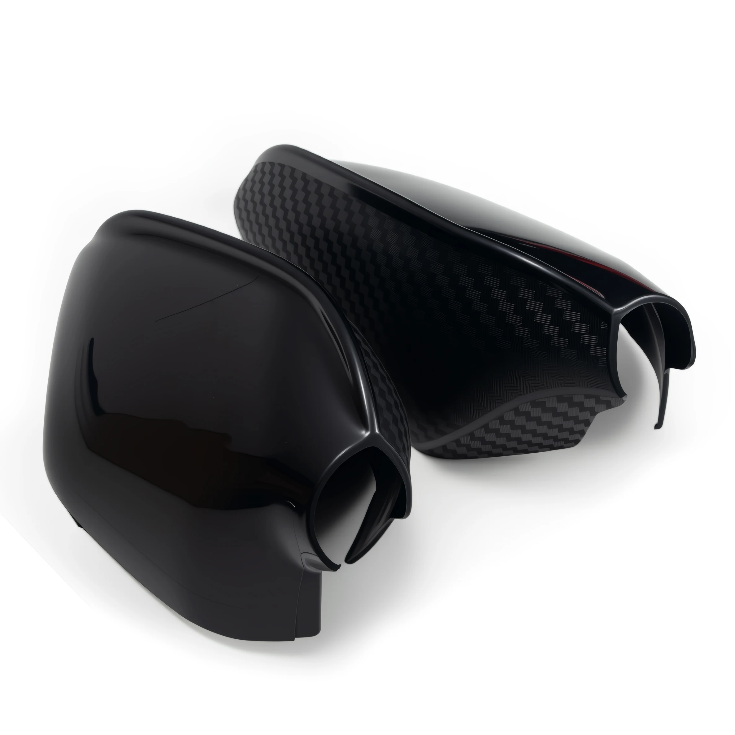 For YAMAHA TMAX530 TMAX560 2012 - 2021 Rear View Mirror Cap Side Mirror Cover Carbon Fiber Glossy Black Car Styling Protection