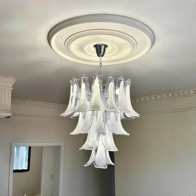 

Light luxury elegant chandelier, living room chandelier, dining room chandelier, staircase wall lamp, glass lamp
