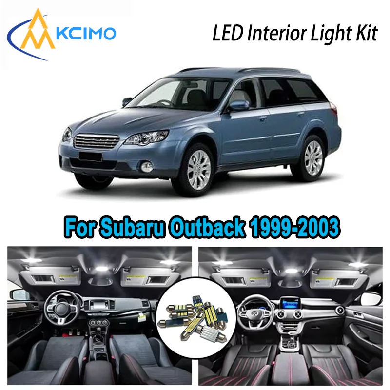

High-Quality LED Interior Kit for Subaru Outback 1999-2003 2000 2001 2002 Premium Error-Free Dome Map Trunk Automotive Lamps