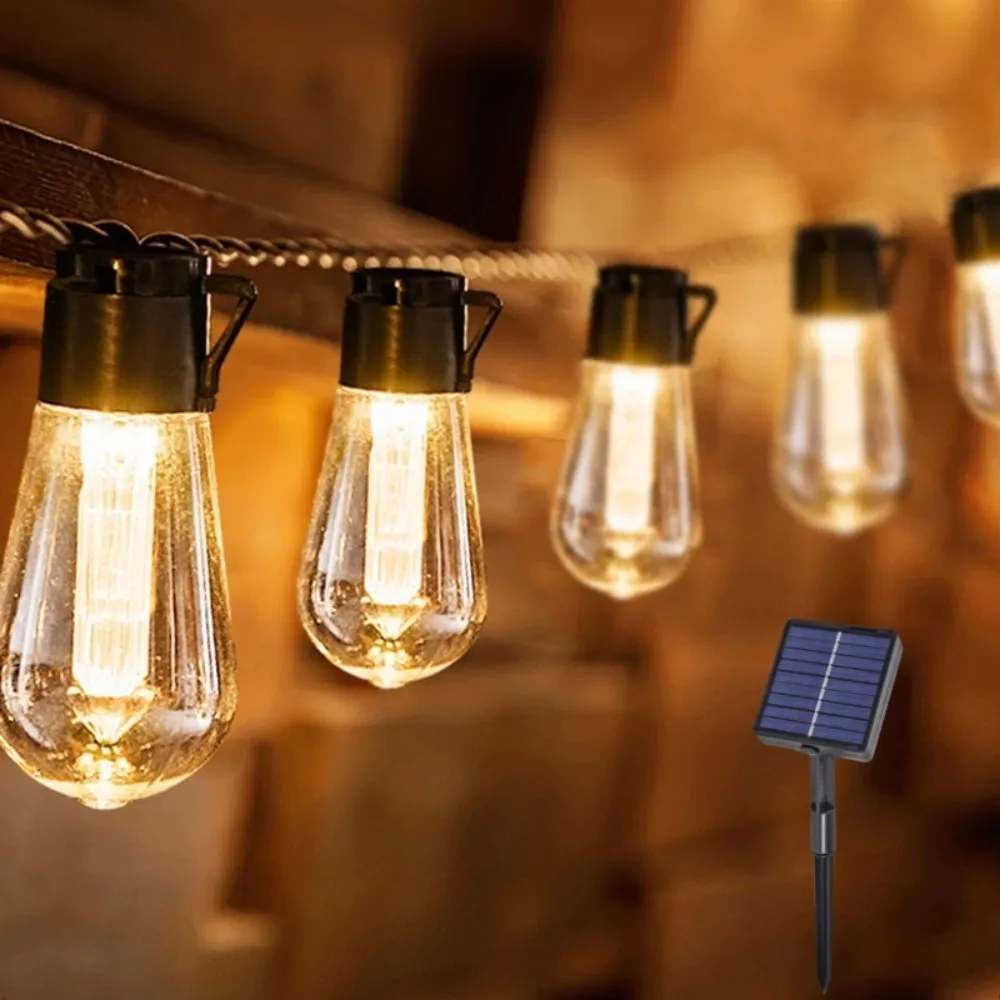 

1 шт. 5M10LED/8M20LED водонепроницаемый солнечный светодиодный светильник папайи, с 8 режимами освещения, используется для вечеринок, кемпинга и украшения пути