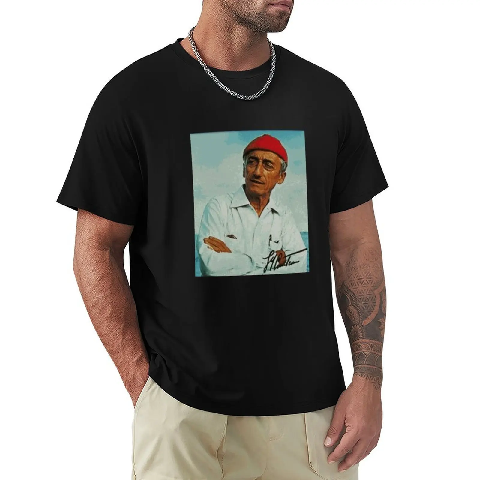 Jacques Cousteau T-Shirt man graphic t shirt T-Shirt