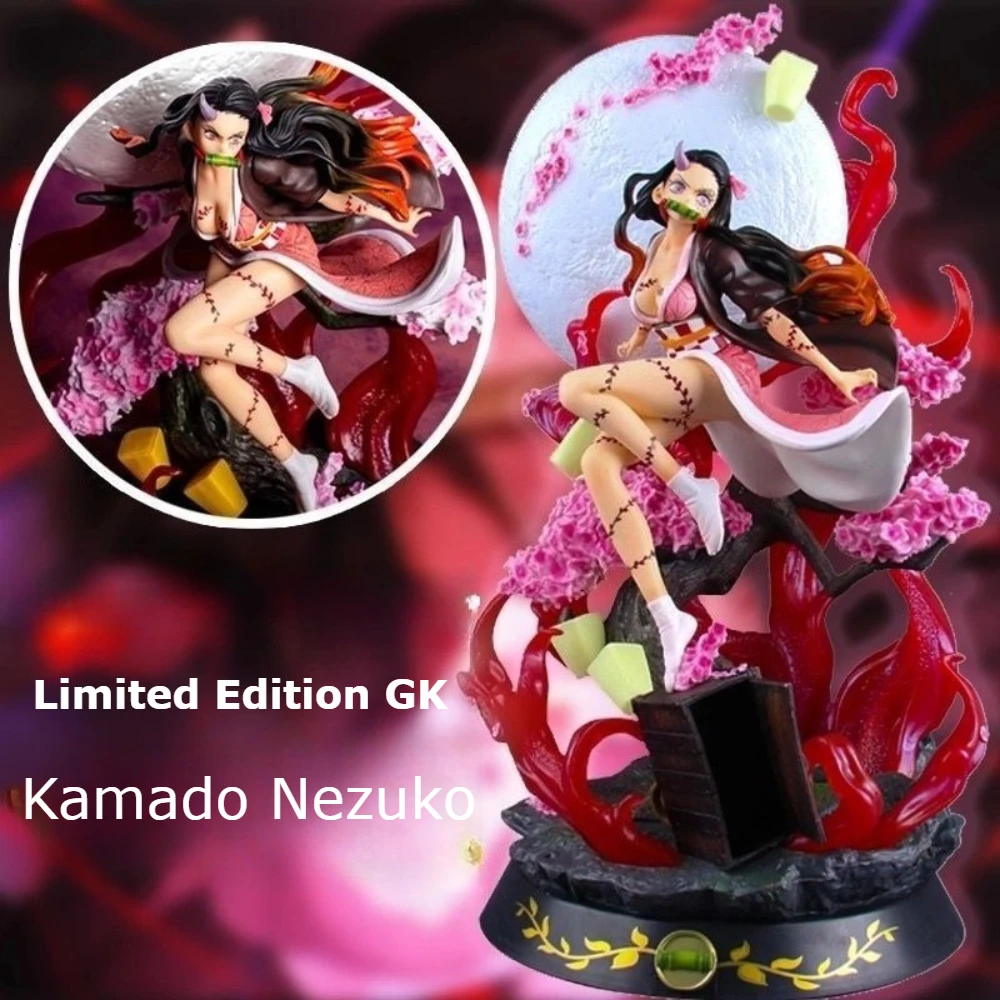 

Bandai Demon Slayer Kimetsu No Yaiba Kamado Nezuko Action Figure Statue 14.5cm PVC Anime Model Desktop Decor Boys Gift Ornament