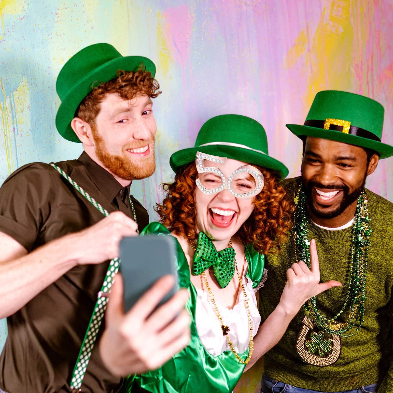 

Numeric Birthday Eyeglasses 50th Glitter Rhinestone Party Eyewear Photo Prop Accessories Celebration Supplies Glasses Photo Prop