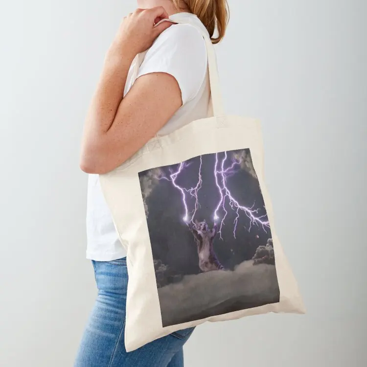 

Thunder cat T-Shirt Tote Bag bags for women shopping trolley bag cute pouch bag Shopper