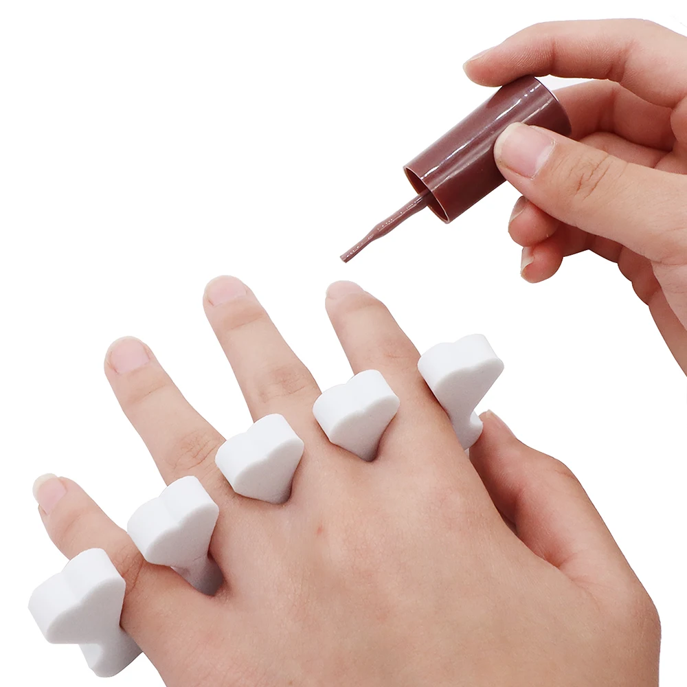 200 pçs suprimentos de unhas separador de dedos dos pés ferramentas pedicure corretor hálux valgus pé dedos separadores arte do prego acessórios de beleza